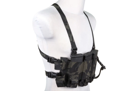 Minimalistyczna kamizelka typu Chest Rig Wosport VE-108 MC Black