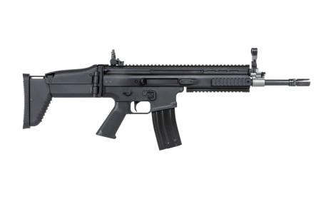 Karabinek szturmowy ASG Cybergun x FN HERSTAL SCAR-L z walizką transportową Czarny