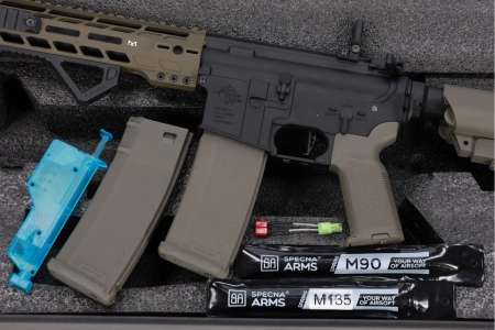 Karabinek ASG Specna Arms RRA SA-P14 PRIME™ Aster II ETU BLDC™ Oliwkowy