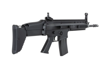 Karabinek szturmowy ASG Cybergun x FN HERSTAL SCAR-L z walizką transportową Czarny