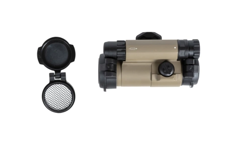 Kolimator JJ Airsoft M5 z regulowanym montażem Tan