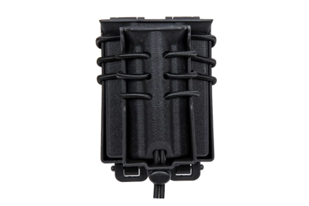 Ładownica na 2 magazynki M4/M16 i 9mm Wosport Urban Assault Quick Pull Czarny