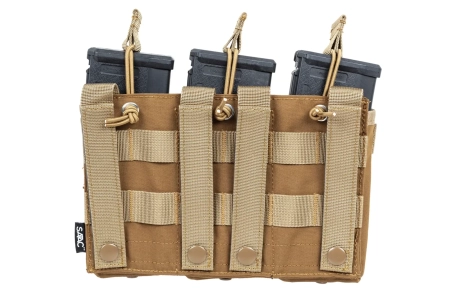 Potrójna ładownica typu Open na magazynki M4/M16 Specna Arms Tactical Tan
