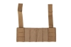 Dodatkowy panel Molle do kamizelek typu Chest Rig Wosport Coyote Brown