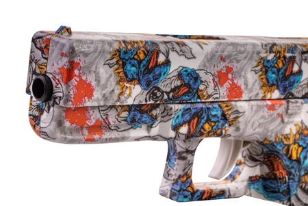 Pistolet sprężynowy na żelowe kulki G17 - dino