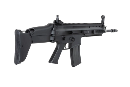 Karabinek szturmowy ASG Cybergun x FN HERSTAL SCAR-L z walizką transportową Czarny