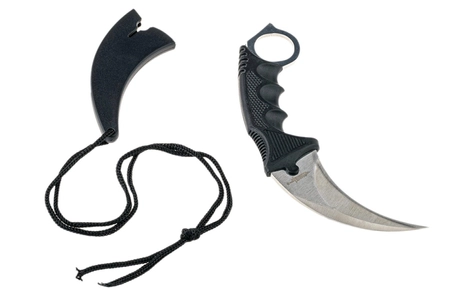 Nóż typu karambit , srebrny