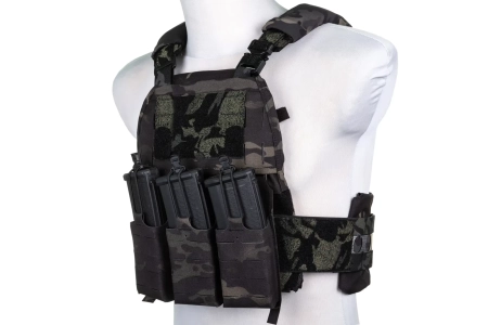 Kamizelka taktyczna typu Plate Carrier Wosport VE-75 MC Black