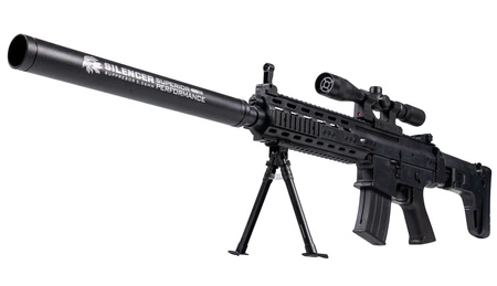 Replika sprężynowa karabinu SCAR-L - czarny