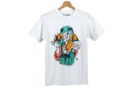 Koszulka GFC Tactical Skeleton Gunfire x Specna Arms Biała