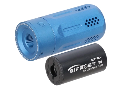 Urządzenie wylotowe Strike Industries x Acetech OPPRESSOR z tracerem BIFROST M Niebieski