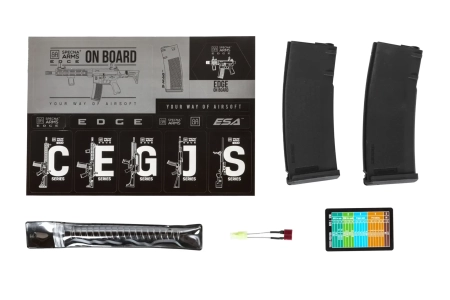 Karabinek ASG Specna Arms RRA SA-E24 HAL ETU™ Chaos Bronze z pomarańczowym urządzeniem wylotowym