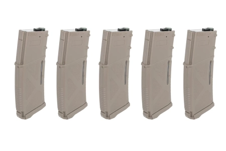 Magazynek Mid-Cap 130/ 30 kulek Arcturus EMM M4/M16 Variable-Cap do replik M4/M16 Flat Dark Earth (5 pack)