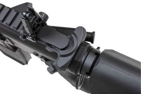 Karabinek ASG Specna Arms RRA SA-E25 HAL ETU™ Czarny z pomarańczowym urządzeniem wylotowym