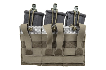 Potrójna ładownica Wosport na magazynki karabinowe Ranger Green