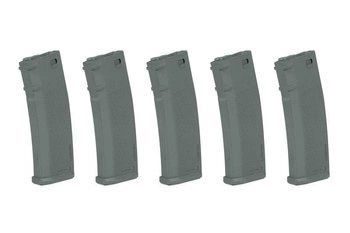 Zestaw 5 magazynków S-Mag Hi-Cap na 380 kulek - Chaos Grey