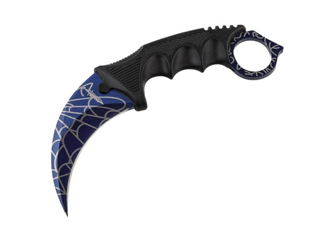 Nóż typu karambit  niebieski