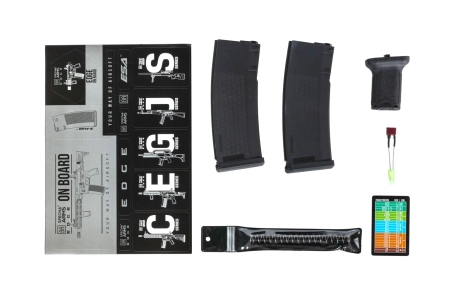 Karabinek ASG Specna Arms RRA SA-E25 HAL ETU™ Chaos Bronze z pomarańczowym urządzeniem wylotowym