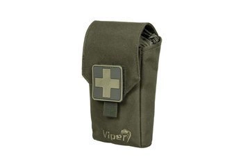 Apteczka Aid Kit z wyposażeniem - oliwkowa