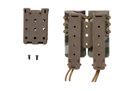 Ładownica na 2 magazynki 9mm Wosport Urban Assault Long Quick Pull MC