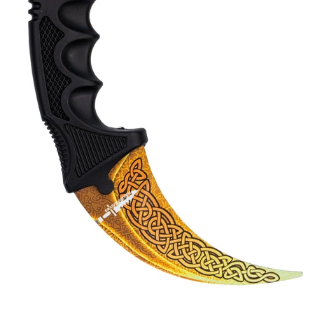 Karambit Tiger stripes, nieostry + pokrowiec