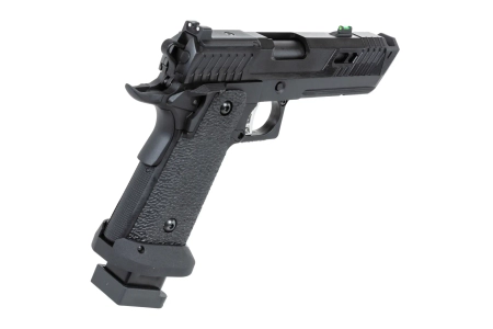 Pistolet ASG SRC Dark Viper DUAL POWER z walizką transportową i magazynkiem CO2 Czarny