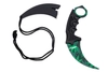 Karambit Ganja skin, nieostry + pokrowiec
