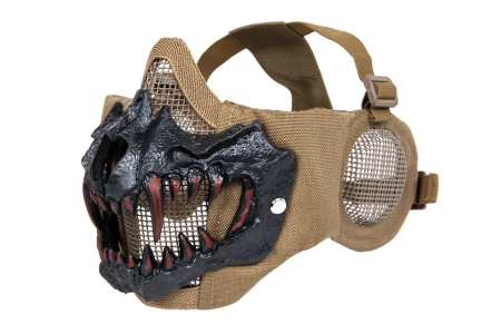 Maska Stalker EVO PLUS Fangs Ear Protection Tan