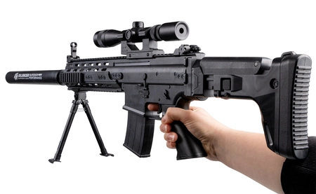 Replika sprężynowa karabinu SCAR-L - czarny