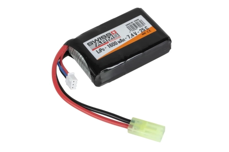 Akumulator Li-Po Swiss Arms 1600 mAh 7.4 V 25C Mini Tamiya