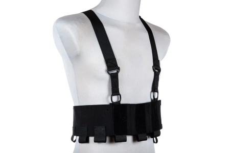 Kamizelka Low-Vis typu Chest Rig - Czarna