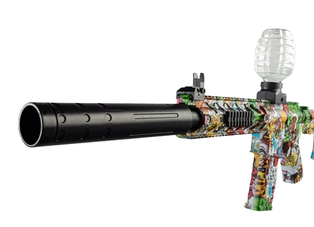 Karabin elektryczny na żelowe kulki AR10 - graffiti