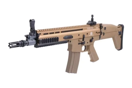 Replika karabinka FN SCAR Dark Earth AEG - tan