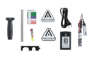 Karabinek ASG Arcturus LWT MK-II CQB 10" AEG SPORT SE™ Starter Pack Czarny