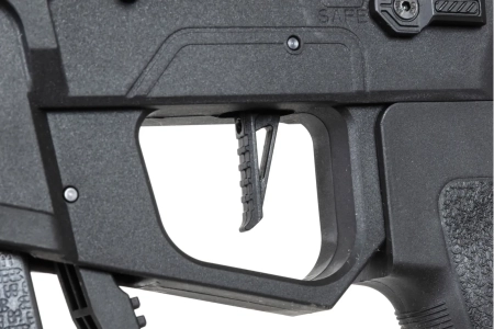 Pistolet maszynowy ASG Specna Arms SA-FX02 FLEX™ HAL ETU Czarny z pomarańczowym urządzeniem wylotowym