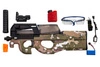 Karabin elektryczny na żelowe kulki P90 - multicam