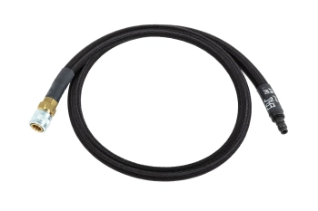 Wąż HPA EPeS Mk. IV S&F z oplotem 80 cm Czarny