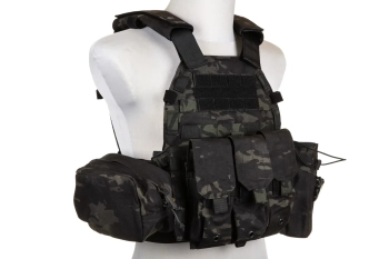Kamizelka Plate Carrier Emerson Gear 6094A Style z zestawem ładownic MC Black