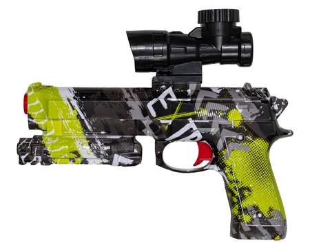 Pistolet elektryczny na żelowe kulki Beretta 92S - zielony