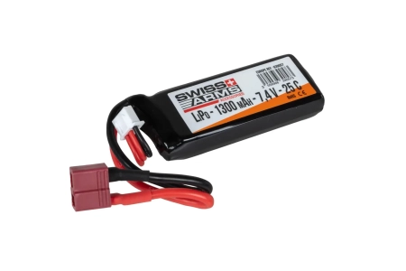 Akumulator Li-Po Swiss Arms 1300 mAh 7.4 V 25C T-Dean