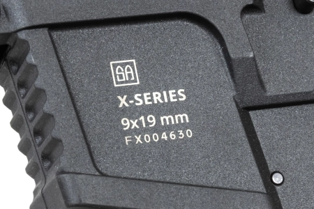 Pistolet maszynowy ASG Specna Arms SA-FX02 FLEX™ HAL ETU Czarny z pomarańczowym urządzeniem wylotowym