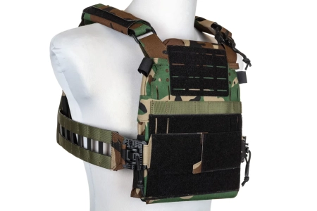 Kamizelka Taktyczna typu Plate Carrier Specna Arms Tactical QR III Woodland