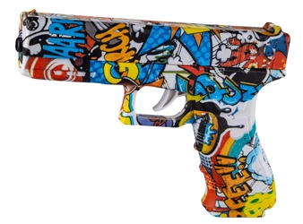 Pistolet sprężynowy na żelowe kulki G17 - morski