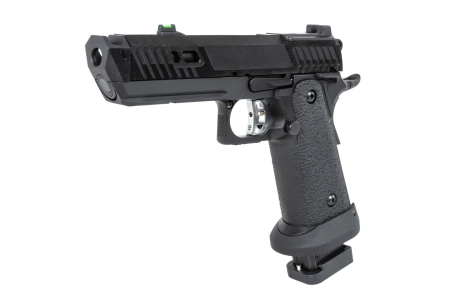 Pistolet ASG SRC Dark Viper DUAL POWER z walizką transportową i magazynkiem CO2 Czarny
