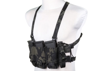 Minimalistyczna kamizelka typu Chest Rig Wosport VE-108 MC Black