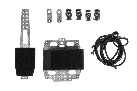 Pokrowiec na baterię NVG na hełm Wosport typu Bridge Lightweight Czarny