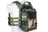 Kamizelka taktyczna Specna Arms Tactical typu Plate Carrier z panelem szturmowym Woodland