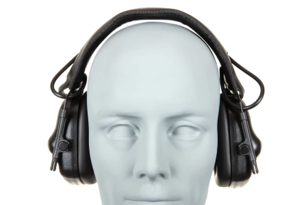 Aktywne ochronniki słuchu Wosport HD-12 wersja IPSC Gen 5 Czarne