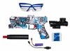 Pistolet elektryczny na żelowe kulki G17 - niebieski