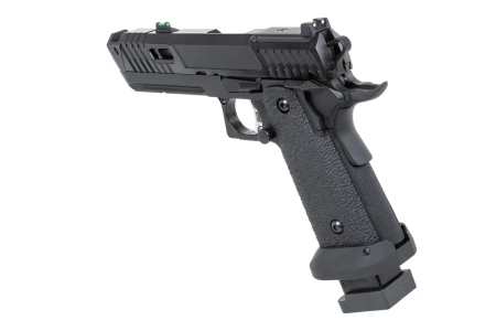 Pistolet ASG SRC Dark Viper DUAL POWER z walizką transportową i magazynkiem CO2 Czarny